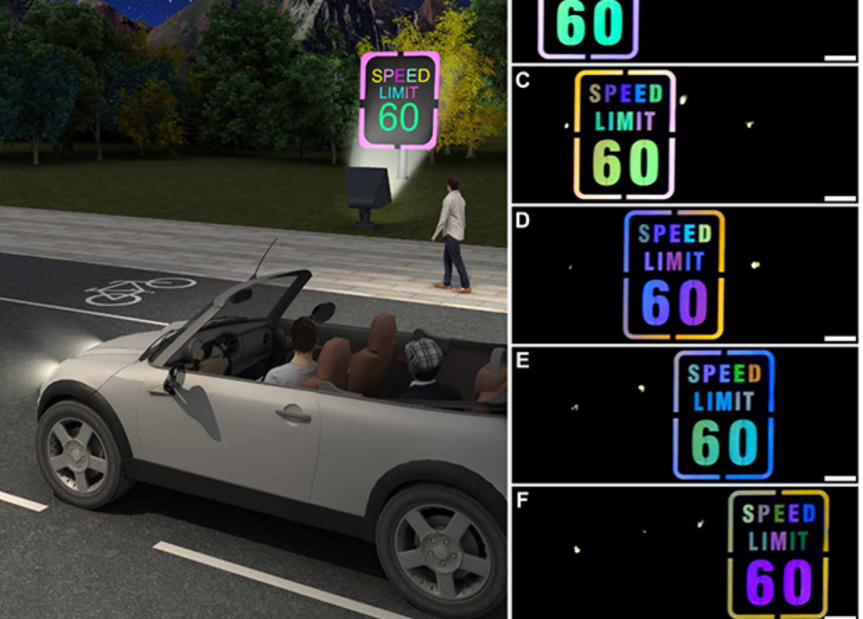 Un paso mÃ¡s al futuro y a la mejora de la seguridad vial: las seÃ±ales de trÃ¡fico que cambian de color por la noche